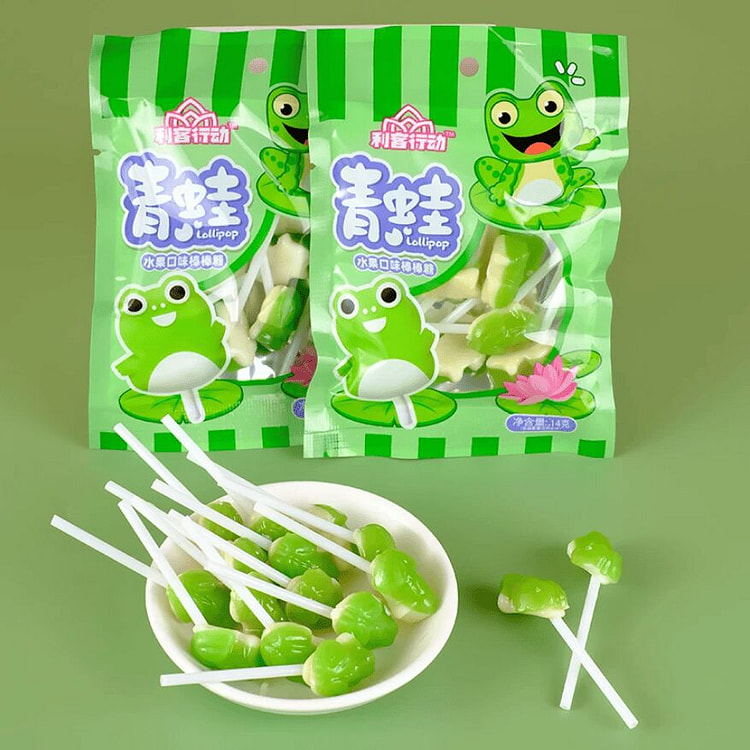 5 packs of frog candy and cantaloupe flavor 80 g