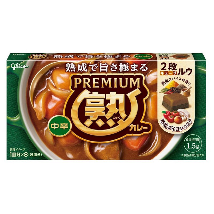 格力高 半熟咖喱中辣 160g