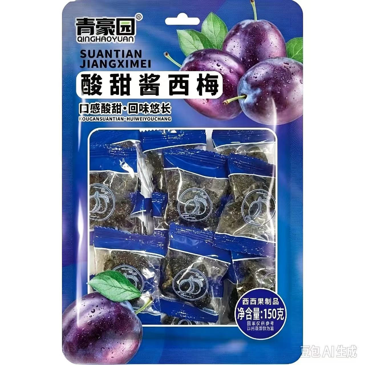 Qinghaoyuan Sweet and Sour Plum Preserved Fruit 15 300 g