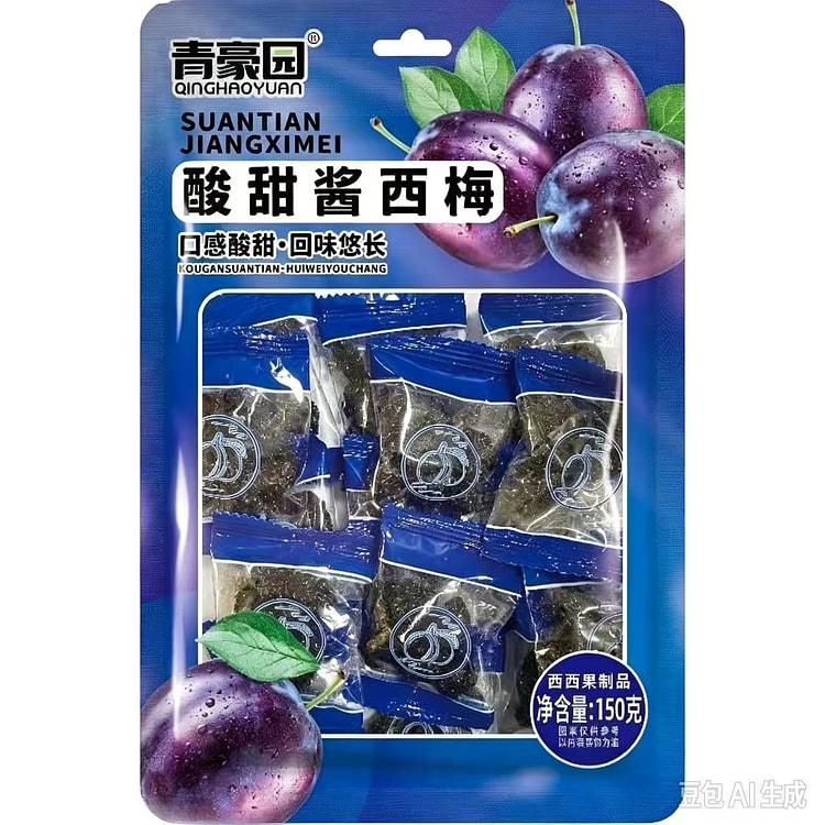 Qinghaoyuan Sweet and Sour Plum Preserved Fruit 15 300 g