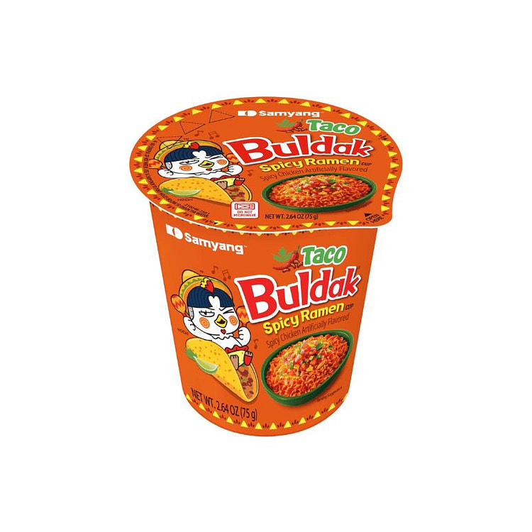 [Samyang] Buldak Taco Ramen Cup 1 Pack 1 each