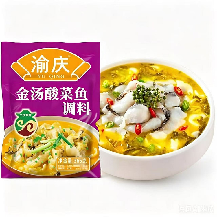 Yuqing Golden Soup pickled Chinese cabbage Fish Se 365 g