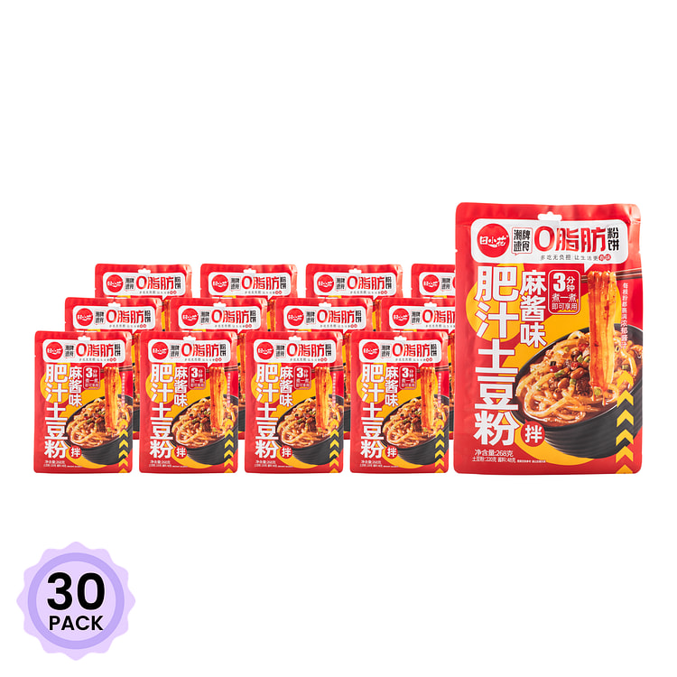 田小花 0脂肪肥汁土豆粉 麻酱味（拌） 268 克*30 包