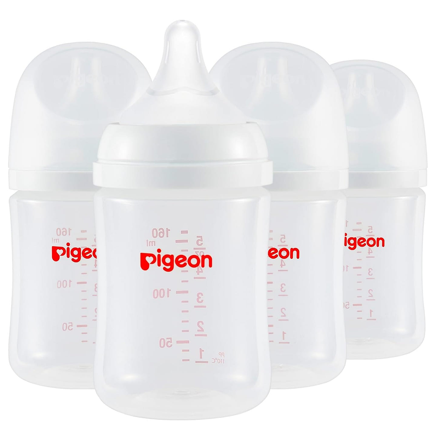 Pigeon PP Nursing Bottle 5.4 Oz Include SS Nipples 4 bottle