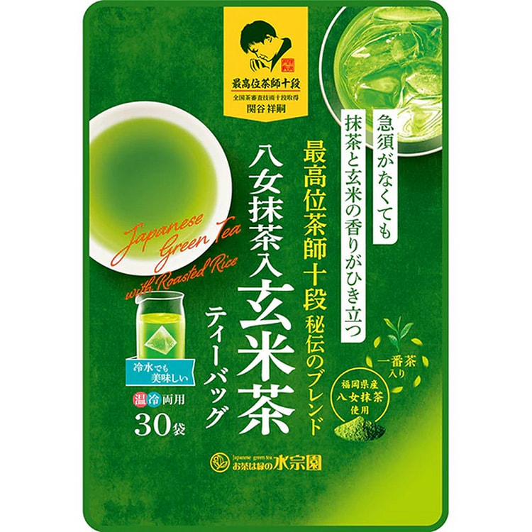 水翔园八女抹茶玄米茶 30 袋 1 份