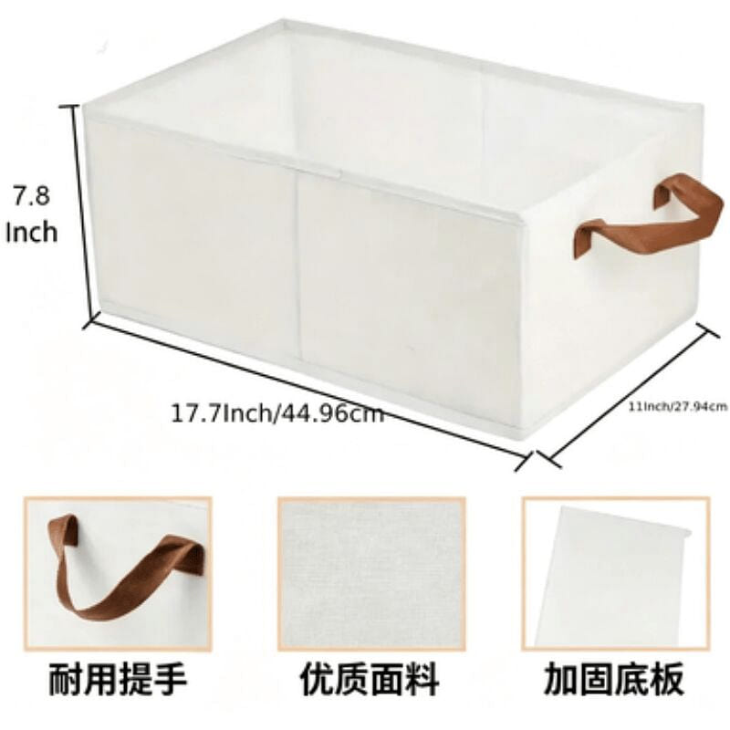 Open Top Fabric Storage Bin For Home Organizing 1 count