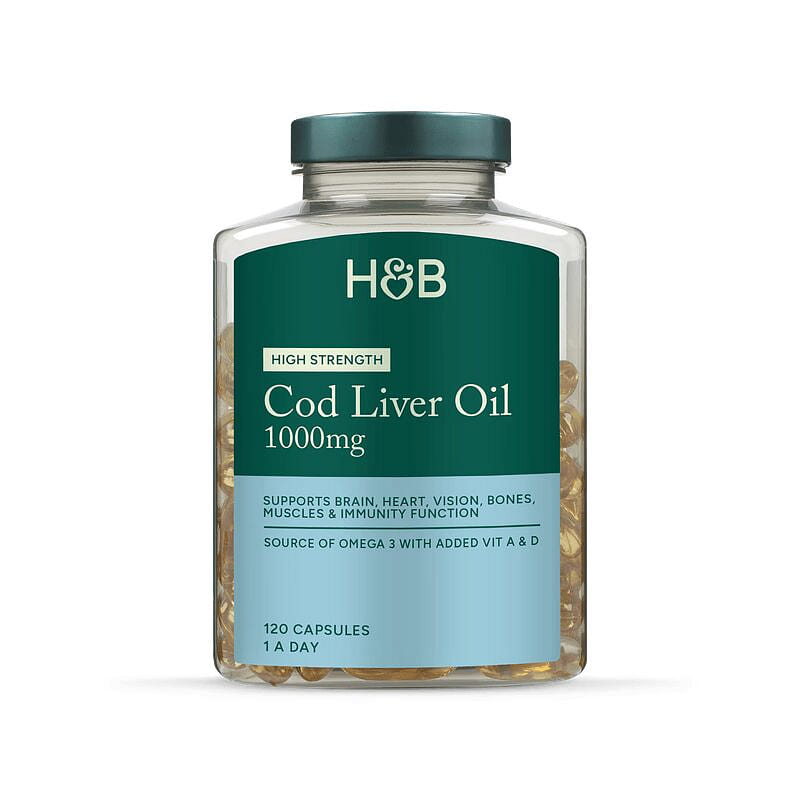 Holland&Barrett God Liver Oil 1000mg 120 Capsules 1 bottle