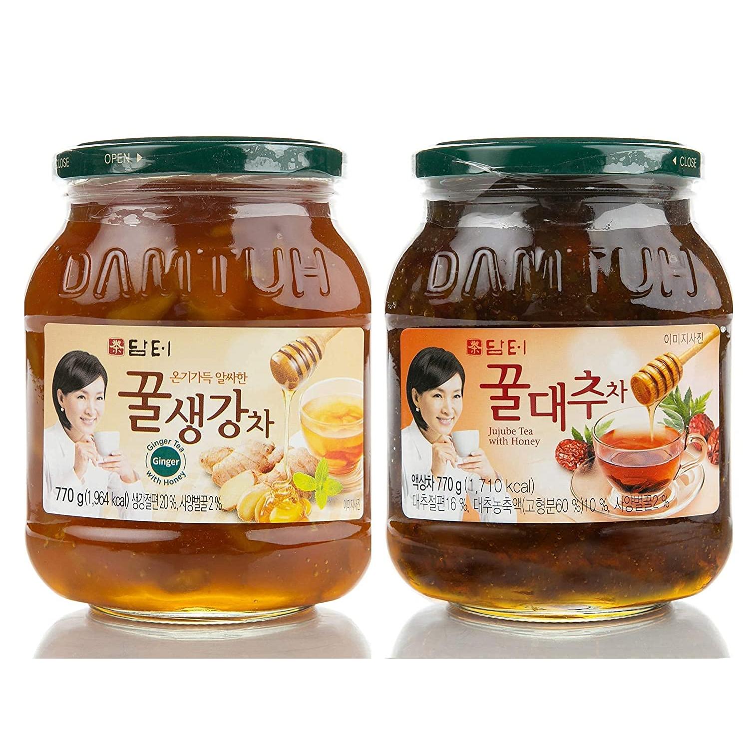 Get Damtuh Honey Ginger Tea + Honey Jujube Tea 2 Bottles Delivered
