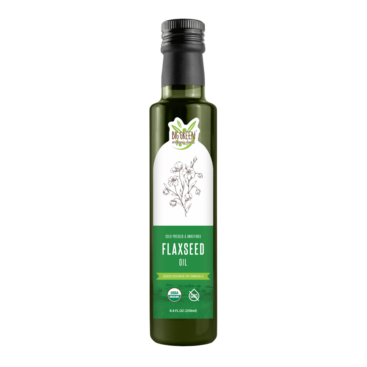 Organic Flaxseed Oil 8.4 액량 온스