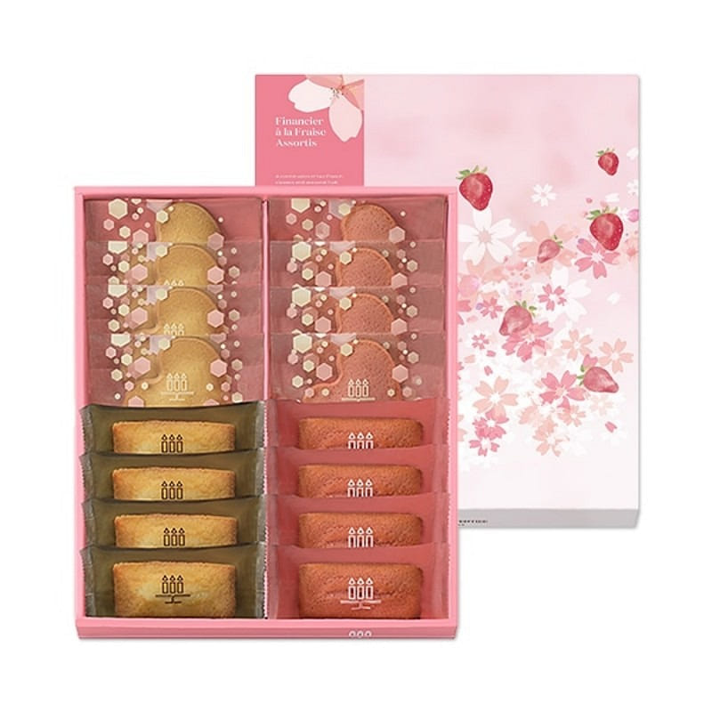 Spring Strawberry Fenanger Cookies Gift Box 16 Pie 1 box