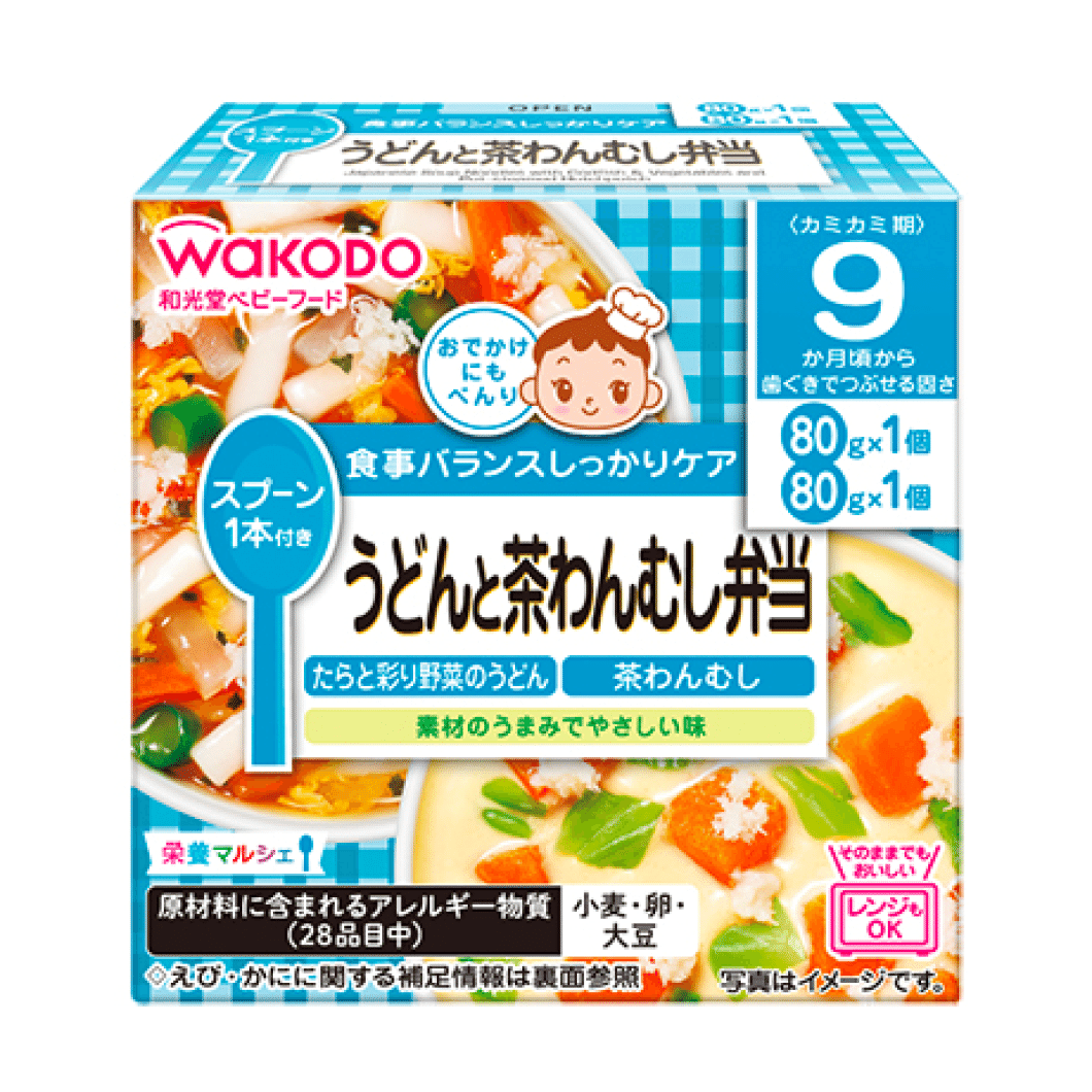 Wakodo Udon & Chawanmushi Bento 80g (2 packs) 1 box