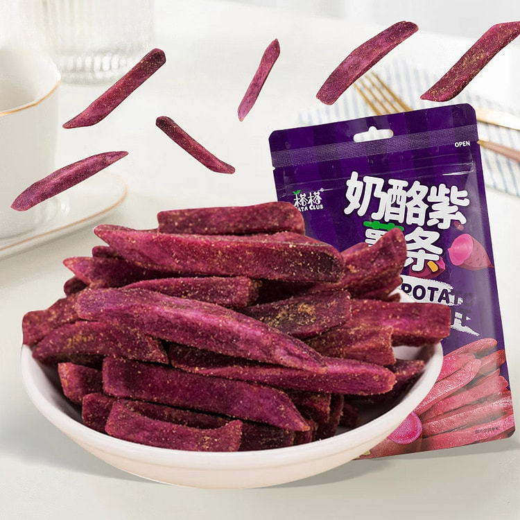 榙榙芝士紫薯干脆条红薯干75g*1袋