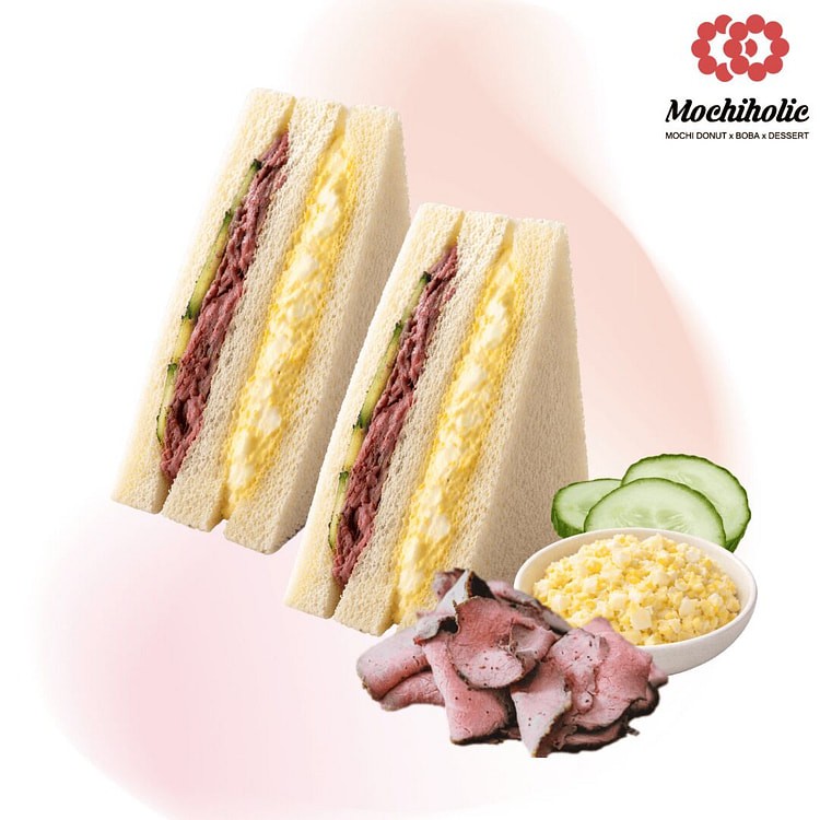 Roast Beef Egg Salad Sando 2pcs 1 each