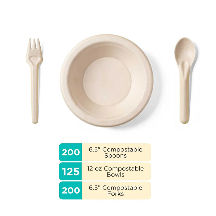 可堆肥碗和餐具 | BPI 认证