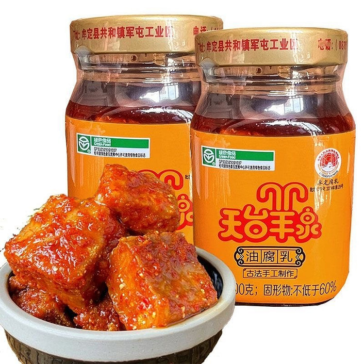 云南特产牟定天台羊泉腐乳香辣腐乳下饭香辣菜老字号油 100 克