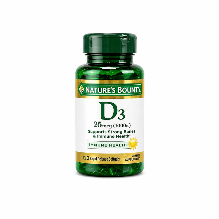 维生素D3 1000IU软胶囊 120粒｜强健骨骼 1 瓶