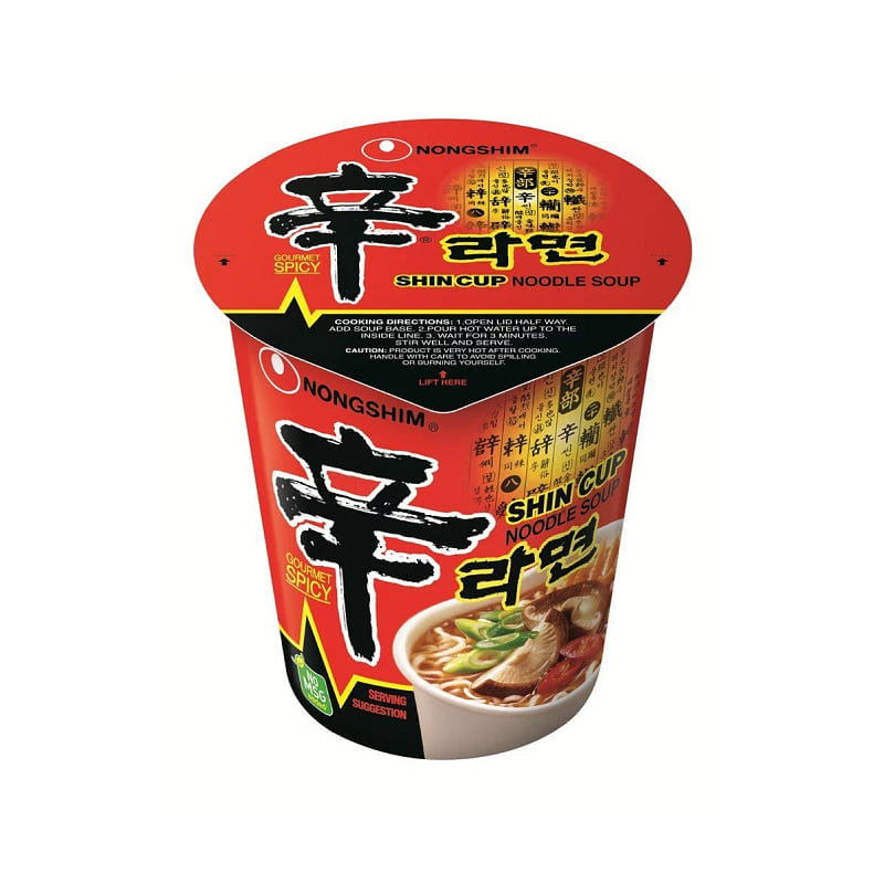 [NONGSHIM] Shin Noodle Ramen Cup – 75gX6 Cups 1 each