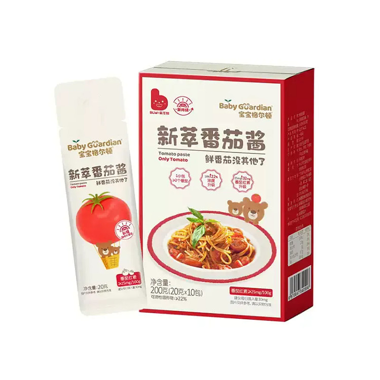 格尔顿 宝宝新萃番茄酱200g/盒