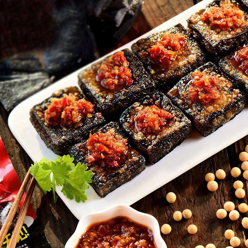 Black classic Changsha stinky tofu Hunan specialty small package dried tofu 120 g