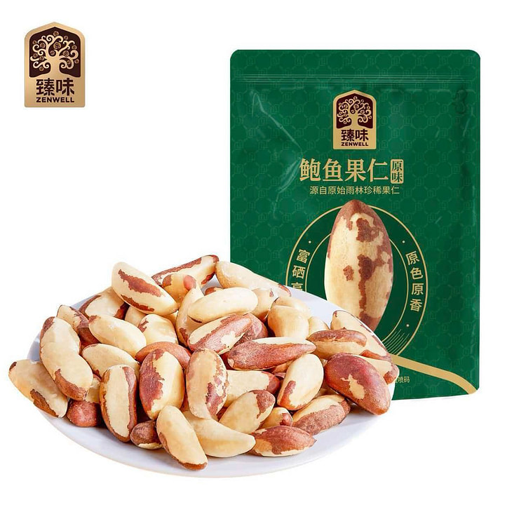 臻味原味鲍鱼果仁80g鲍鱼果巴西坚果健康零食 80 克