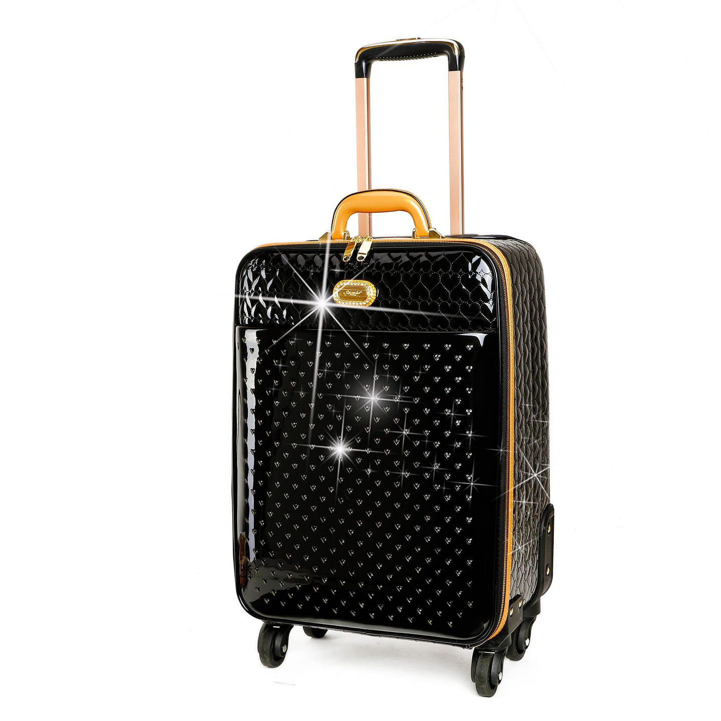 Starz Art Retro Light Weight Highend Spinner Luggage Black [RZL8899-BK] 1 each