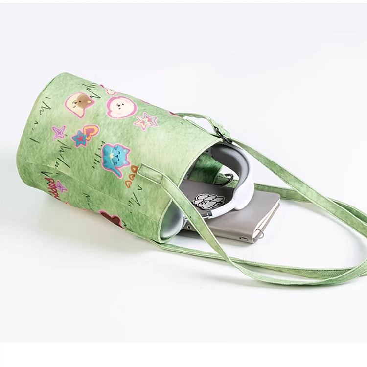 Bucket Canvas Bag Grass Puppy F