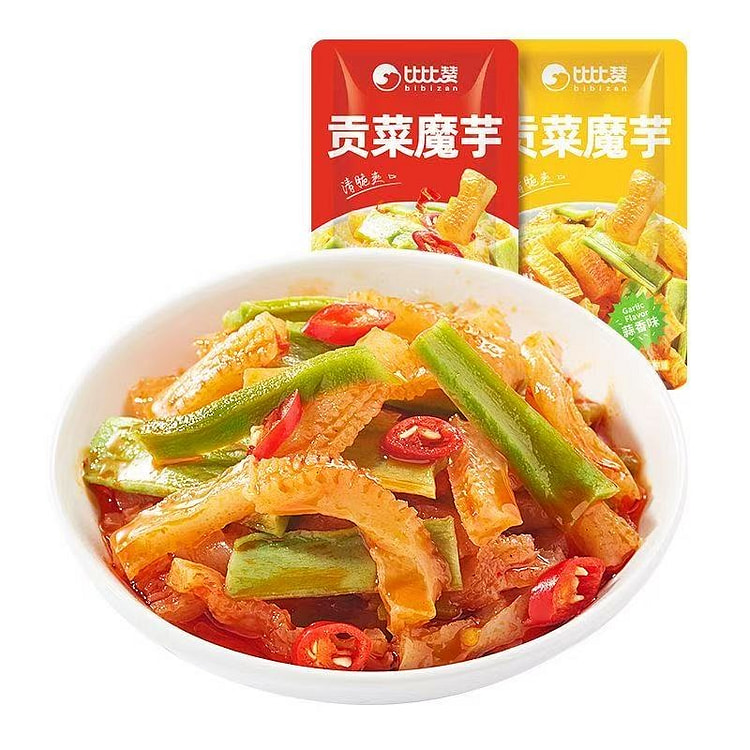 比比赞魔芋贡菜混合味 7g*10包素毛肚魔芋爽 70 克*7 包