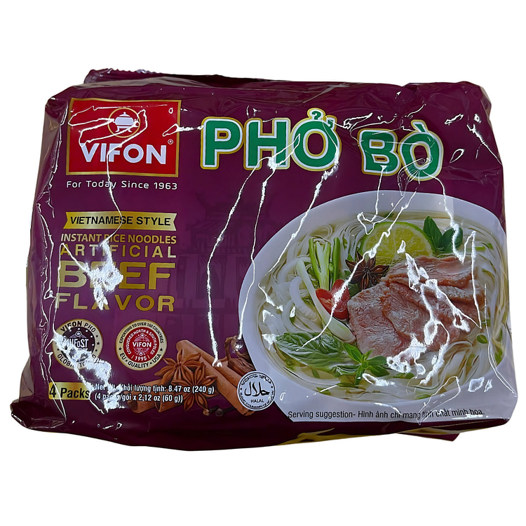 Vifon Beef Noodle 2.12oz pack of 4