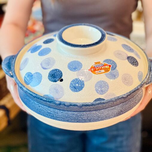 Banko ware Blue 3.4L Donabe Pot 9 size(Gift Box) 1 count