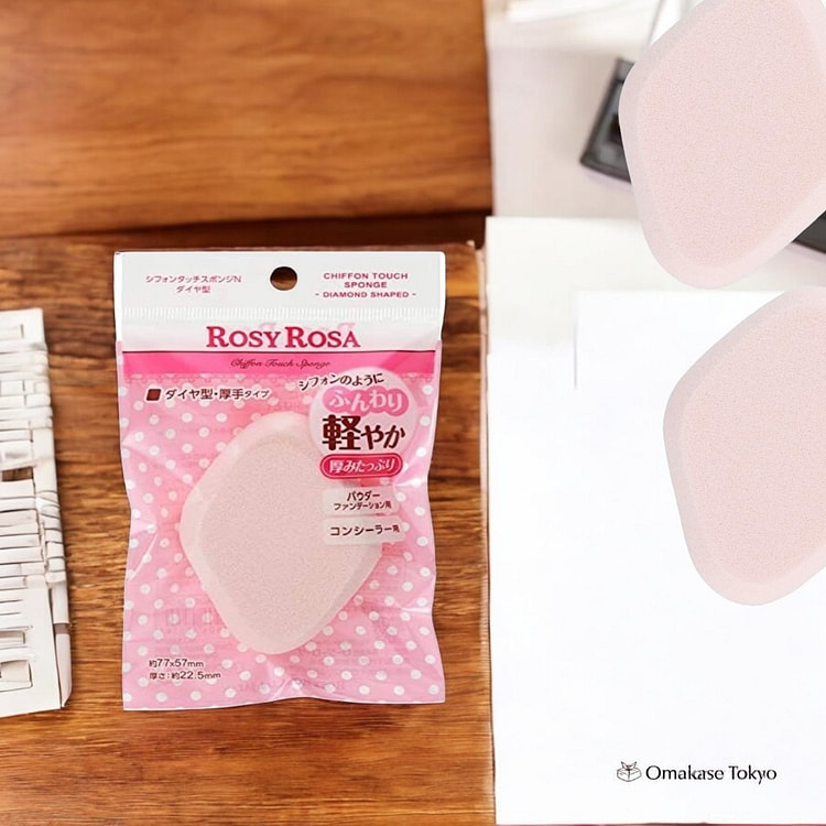 ROSY ROSA Chiffon Touch Sponge N (Diamond-Shaped)