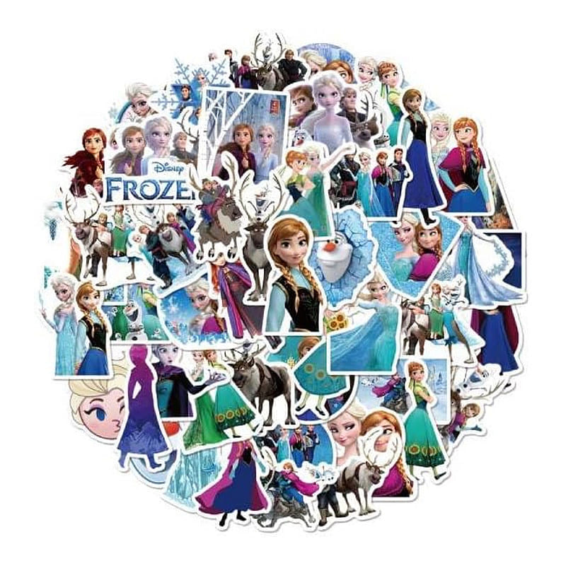 Frozen Cute Waterproof Stickers 50-Pack 1 count
