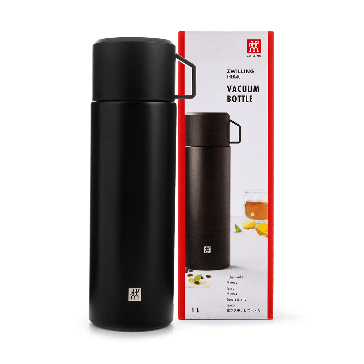 Zwilling Thermo Beverage Bottle 1L, Matte Black 1 count