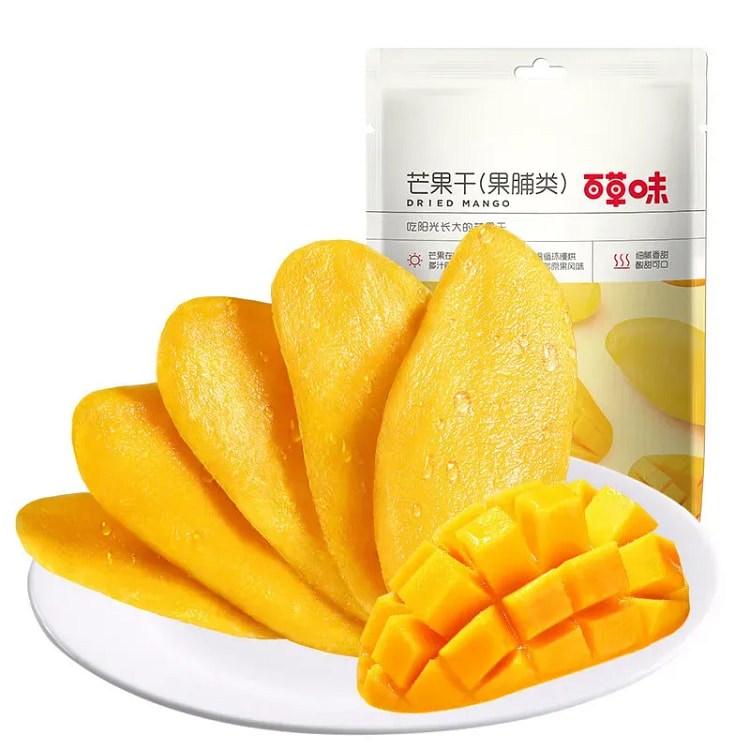百草味芒果干水果干果脯蜜饯小吃零食120g*1袋 120 克