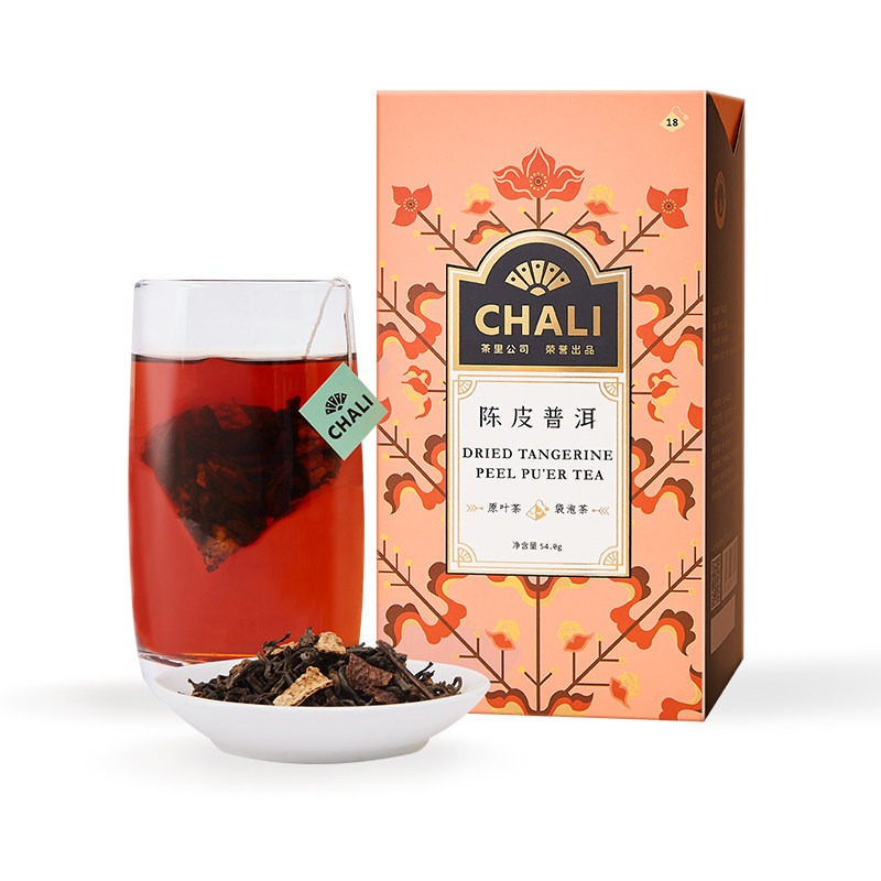 陈皮普洱 茶里陈皮普洱茶3g*18袋/1盒54 克- Weee!