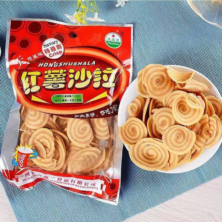 4 袋红薯沙拉怀旧膨化零食 4 包