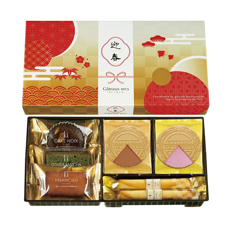 Tokyo Fugetsudo New Year Snack Gift Box 8pcs 1 each