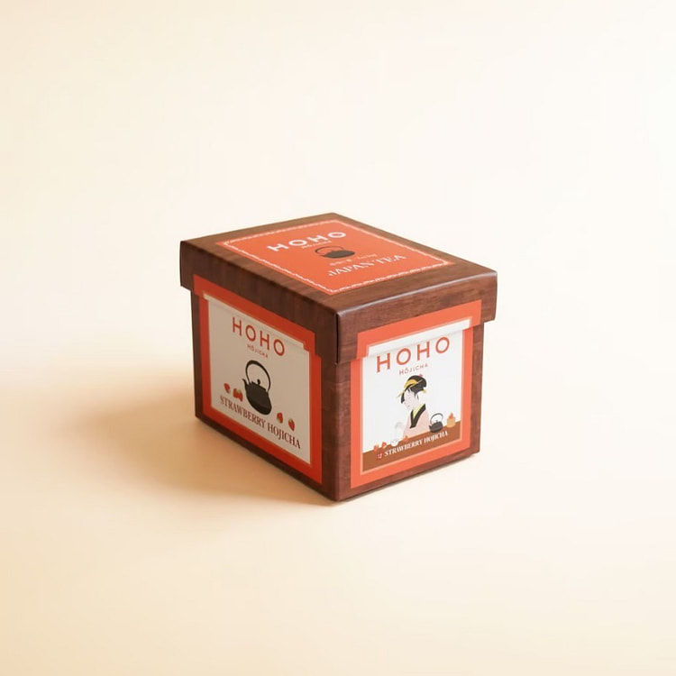 HOHO HOJICHA 白桃焙茶 绿茶 6包入