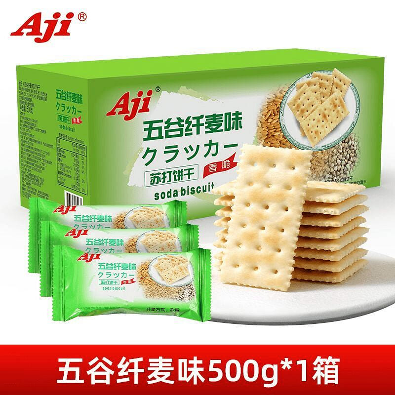 Aji Five-Grain Fiber Wheat Soda Crackers 500g 500 g