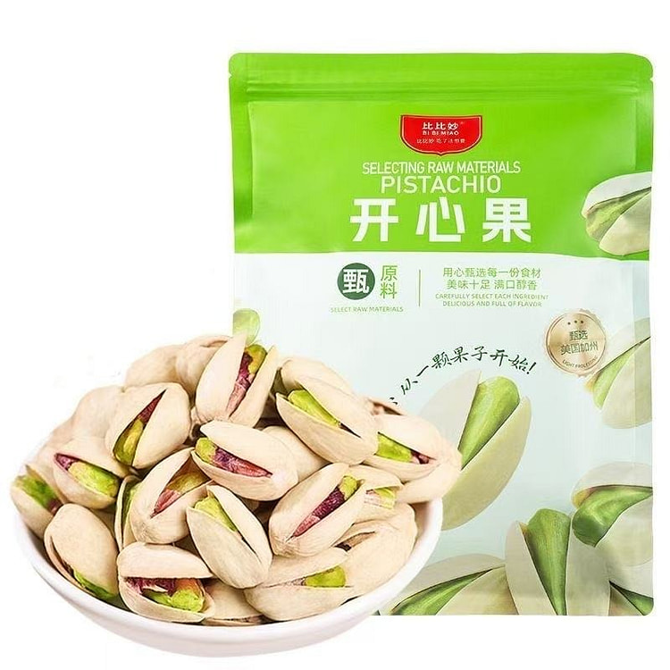 比比妙 原味开心果新货大颗粒无漂白坚果休闲零食送礼 500 克