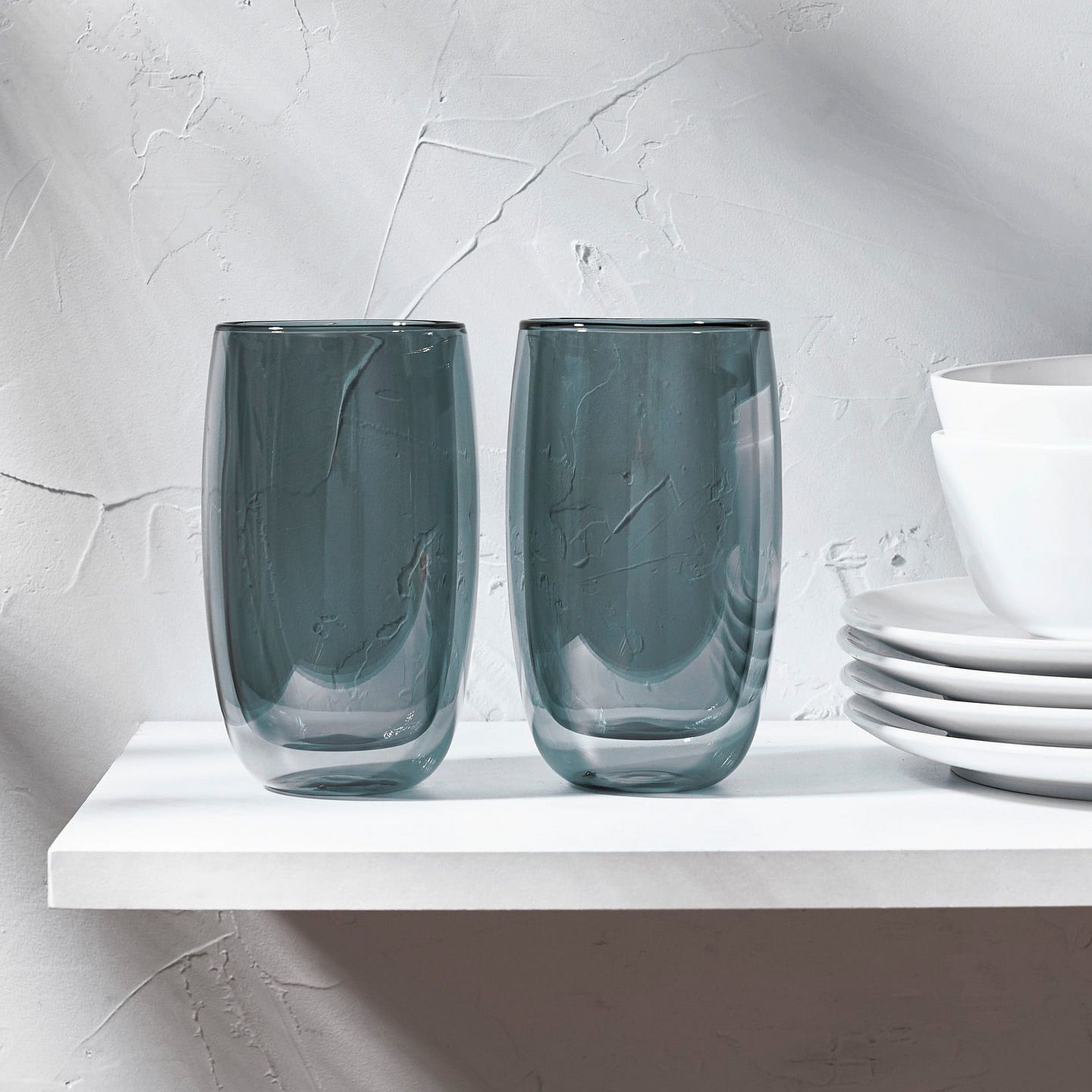 ZWILLING Sorrento 2-pc Double-Wall Latte Glass Set 2-pc / Smoke Grey 1 each