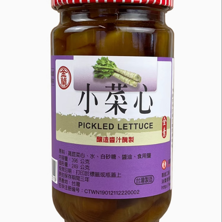 金兰小菜心396g/瓶装酱菜