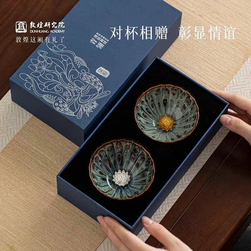 Dunhuang Lianzhan Ningcheng Double Bowl Set 1 each