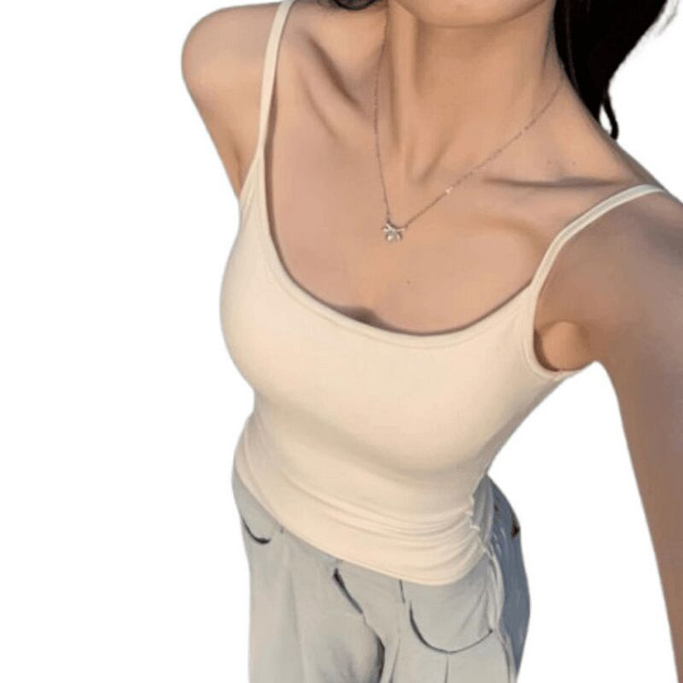 Solid color suspenders for women with built-in che