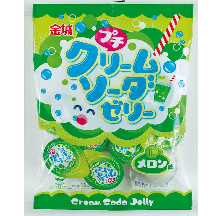 Kinjo Seika Petit Cream Soda Jelly, Melon 7pc 1 each