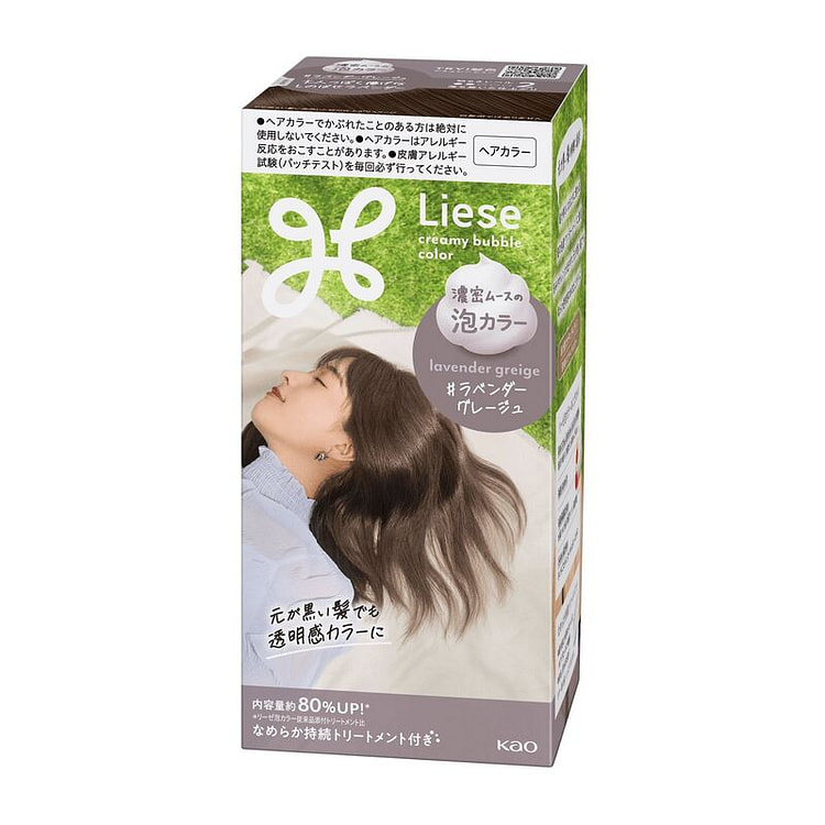 Kao Liese Prettia Foam Color Lavender Greige 115mL 115 ml