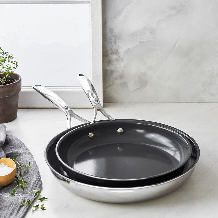 ZWILLING 2-pc Stainless Steel Nonstick set