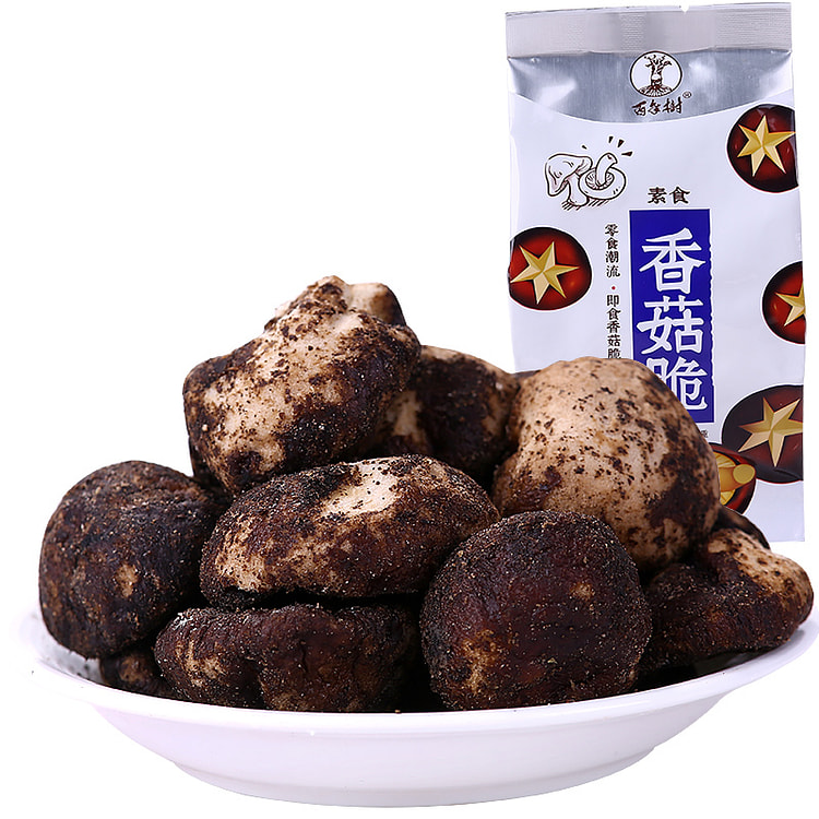 百年树 即食香菇干休闲食品蘑菇蔬菜片250g*1袋