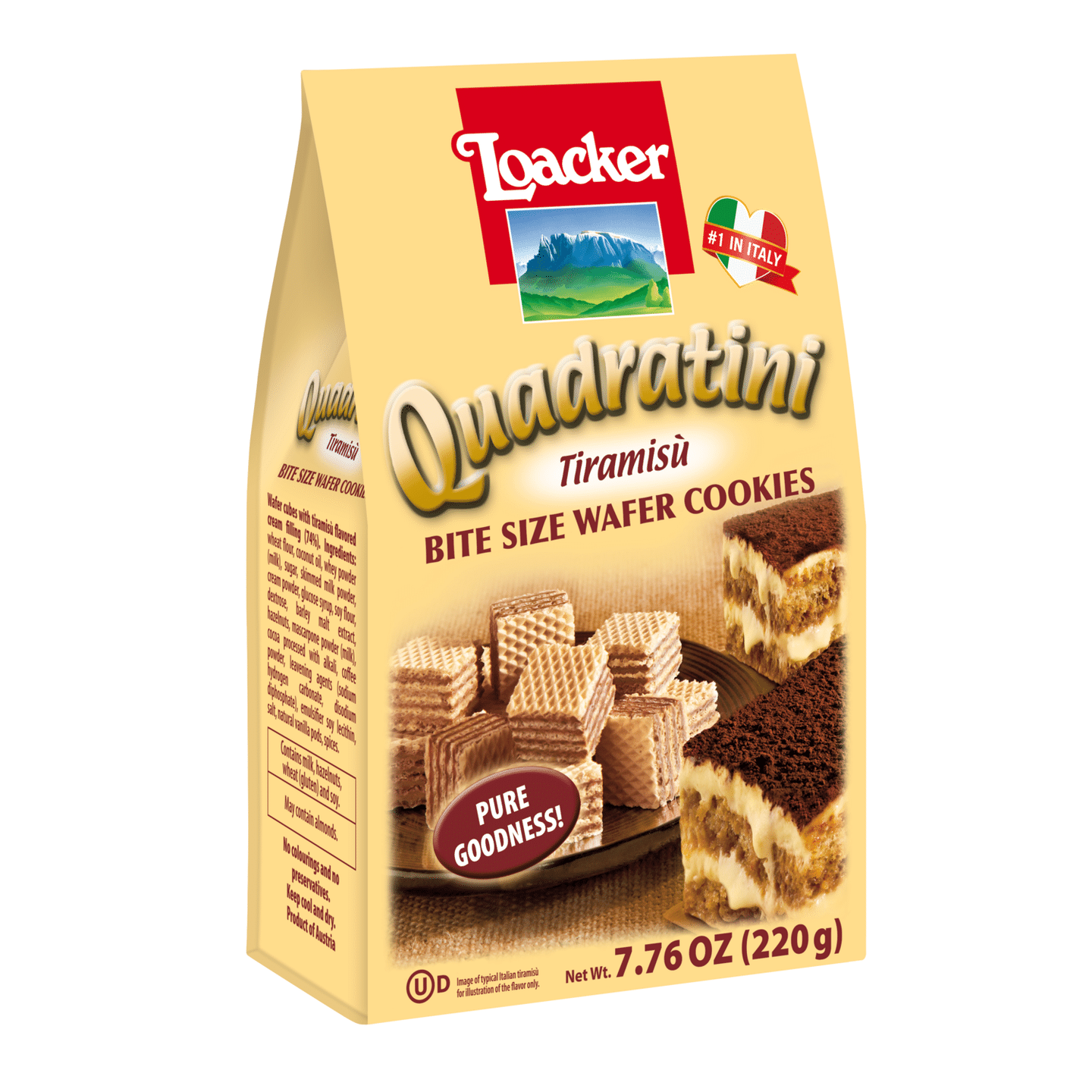 Loacker Tiramisu Quadratini, 7.76 oz 1 each