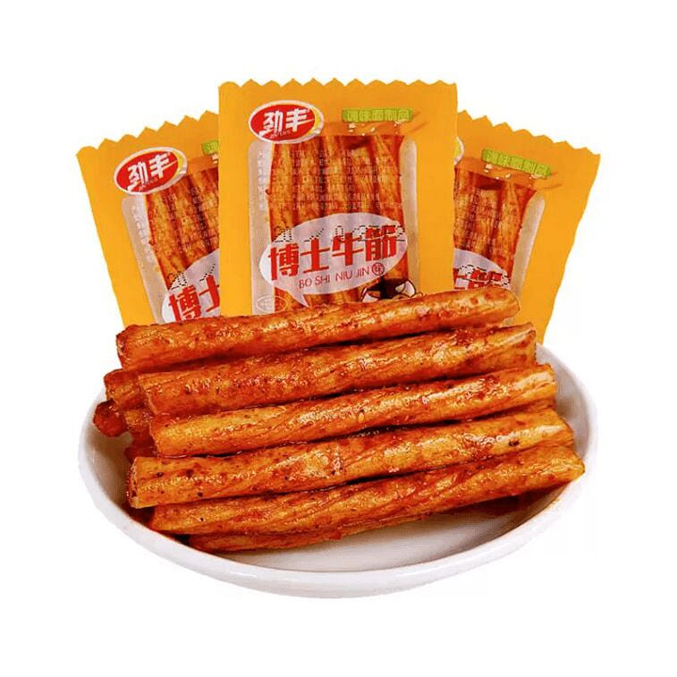 Beef tendon spicy strips small package 3 packs 60 g