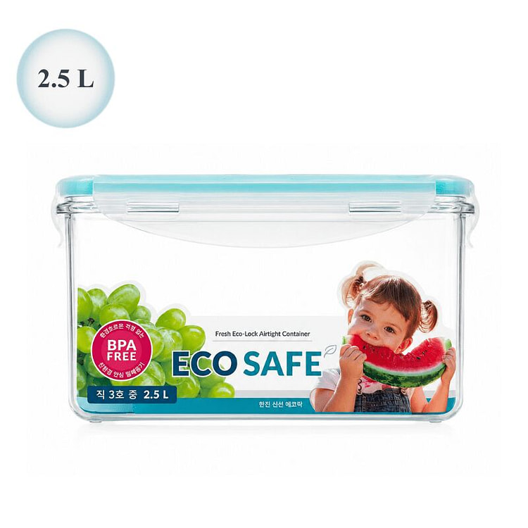 [ECO SAFE] Hộp đựng thực phẩm kín khí 2.5 L 1 each